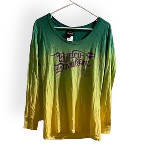 Harley Davidson Tye Dye Long Sleeve Tee Size Large